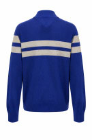 TOMMY HILFIGER MAGLIA ZIP A RIGHE BLU UOMO PRE OWNED XL
