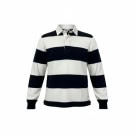 TOMMY HILFIGER ΠΛΕΚΤΟ ΠΟΛΟ ΡΙΓΕ ΜΠΛΕ/ΑΣΠΡΟ ΜΕ ΛΟΓΟΤΥΠΟ ΣΤΗΝ ΠΛΑΤΗ - S