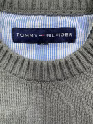 TOMMY HILFIGER Πλεκτό Πουλόβερ Crewneck Classic Logo Γκρι Ανδρικό M