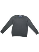 TOMMY HILFIGER Πλεκτό Πουλόβερ Crewneck Classic Logo Γκρι Ανδρικό M