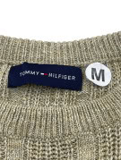 TOMMY HILFIGER MAGLIONE IN MAGLIA MINIMAL BEIGE UOMO PRE OWNED M