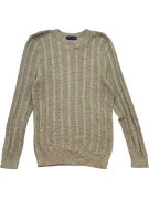 TOMMY HILFIGER MAGLIONE IN MAGLIA MINIMAL BEIGE UOMO PRE OWNED M