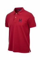 TOMMY HILFIGER POLO SHIRT CLASSIC RED MEN PRE OWNED M