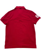 TOMMY HILFIGER POLO SHIRT CLASSIC RED MEN PRE OWNED M