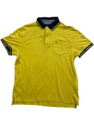 Tommy Hilfiger Polo Custom Fit Κίτρινο Ανδρικό S