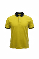 Tommy Hilfiger Polo Custom Fit Κίτρινο Ανδρικό S
