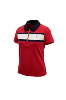 Tommy Hilfiger Polo Κόκκινο με Φερμουάρ Γυναικείο M