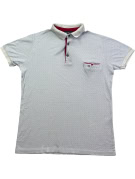 TOMMY HILFIGER POLO MINIMAL OFF WHITE UOMO PRE OWNED XL