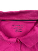 Tommy Hilfiger Polo Maglia Classic Fit con logo fucsia da donna XL