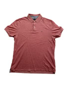 Tommy Hilfiger Polo Shirt Classic Fit Logo Brick Red Men’s L