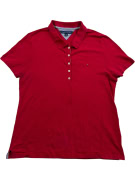 Tommy Hilfiger Polo Μπλούζα Classic Logo Κόκκινο Γυναικείο XL