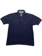 TOMMY HILFIGER POLO ΜΠΛΟΥΖΑ CLASSIC PIQUE ΚΕΝΤΗΤΟ ΛΟΓΟΤΥΠΟ ΜΠΛΕ ΣΚΟΥΡΟ ΑΝΔΡΙΚΗ M