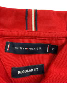 TOMMY HILFIGER Polo Μπλούζα Logo HILFIGER Κόκκινο Ανδρικό M