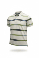 Tommy Hilfiger Polo Μπλούζα Ριγέ CLASSIC Logo Λευκό Ανδρικό L