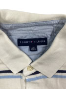 Tommy Hilfiger Polo Μπλούζα Ριγέ CLASSIC Logo Λευκό Ανδρικό L
