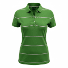 Tommy Hilfiger Polo Μπλούζα Ριγέ Slim Fit Πράσινο Γυναικείο S