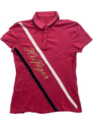 Tommy Hilfiger Polo Μπλούζα Signature Logo Ροζ Γυναικεία XS