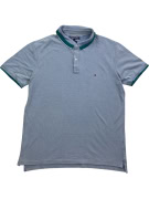 TOMMY HILFIGER POLO SHIRT SLIM FIT LOGO LIGHT BLUE MEN XXL