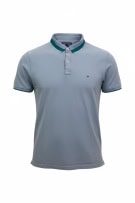 TOMMY HILFIGER POLO SHIRT SLIM FIT LOGO LIGHT BLUE MEN XXL