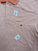 TOMMY HILFIGER Polo Maglia Slim Fit Logo Rosa da Uomo XL