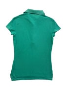 TOMMY HILFIGER Polo Μπλούζα Slim Fit Πράσινη Γυναικεία XS