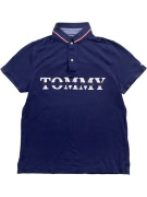TOMMY HILFIGER Polo Shirt Logo Μπλε UNISEX M