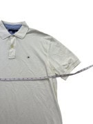 TOMMY HILFIGER POLO SHIRT MINIMAL CREAM UOMO PRE OWNED XL