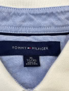 TOMMY HILFIGER POLO SHIRT MINIMAL CREAM UOMO PRE OWNED XL