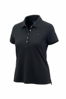 TOMMY HILFIGER POLO SHIRT MINIMAL NERO DONNA PRE OWNED L
