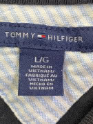 TOMMY HILFIGER POLO SHIRT MINIMAL NERO DONNA PRE OWNED L