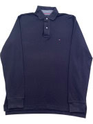 TOMMY HILFIGER POLO MINIMAL NAVY UOMO PRE OWNED L