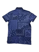 TOMMY HILFIGER POLO SHIRT PAISLEY BANDANA PRINT ΜΠΛΕ ΑΝΔΡΙΚΟ LARGE