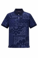 TOMMY HILFIGER POLO SHIRT PAISLEY NAVY ΑΝΤΡΙΚΟ PRE OWNED M