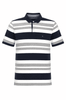 TOMMY HILFIGER POLO SHIRT ΡΙΓΕ NAVY ΓΚΡΙ ΛΕΥΚΟ ΑΝΤΡΙΚΟ PRE OWNED L