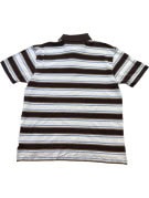 TOMMY HILFIGER POLO SHIRT RUGBY STRIPED BROWN AND WHITE ΑΝΤΡΙΚΟ PRE OWNED XL