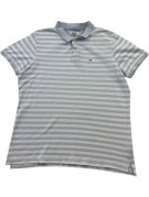 TOMMY HILFIGER POLO SHIRT STRIPED LIGHT BLUE AND WHITE ΑΝΤΡΙΚΟ PRE OWNED L