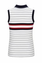 TOMMY HILFIGER POLO TOP STRIPED NAVY ΛΕΥΚΟ ΓΥΝΑΙΚΕΙΟ PRE OWNED M