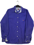 TOMMY HILFIGER Camicia 90s con logo ricamato Blu UNISEX M