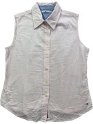 TOMMY HILFIGER SLEEVELESS SHIRT VINTAGE PINK WOMEN L pre-owned