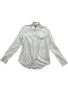 TOMMY HILFIGER Camicia a stelline relaxed fit con logo bianca da donna XS