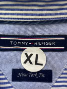 TOMMY HILFIGER ΠΟΥΚΑΜΙΣΟ BUTTON DOWN CLASSIC ΜΠΛΕ ΛΕΥΚΟ ΑΝΤΡΙΚΟ PRE OWNED XL