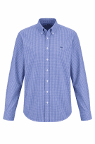 HARMONT & BLAINE ΠΟΥΚΑΜΙΣΟ BUTTON DOWN GINGHAM ΜΠΛΕ ΑΝΤΡΙΚΟ PRE OWNED XXL