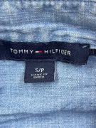 TOMMY HILFIGER CASUAL SHIRT LOGO BLUE UNISEX S pre-owned