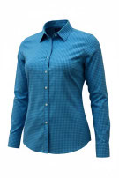 TOMMY HILFIGER SHIRT CHECKED BLUE WOMANS PRE OWNED L