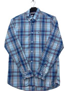 TOMMY HILFIGER SHIRT CHECKED BLUE MALE M pre-owned