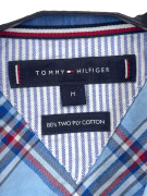TOMMY HILFIGER SHIRT CHECKED BLUE MALE M pre-owned