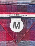 TOMMY HILFIGER SHIRT CLASSIC PLAID RED WOMEN PRE OWNED M