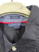TOMMY HILFIGER CAMICIA CLASSICA NERA DA UOMO M usata