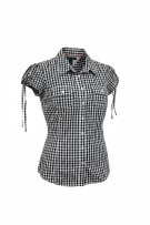 TOMMY HILFIGER Πουκάμισο Gingham Καρό Μπλε ΓΥΝΑΙΚΕΙΟ M