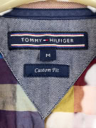 TOMMY HILFIGER Plaid Shirt Custom Fit With Embroidered Logo Multicolor Men's M